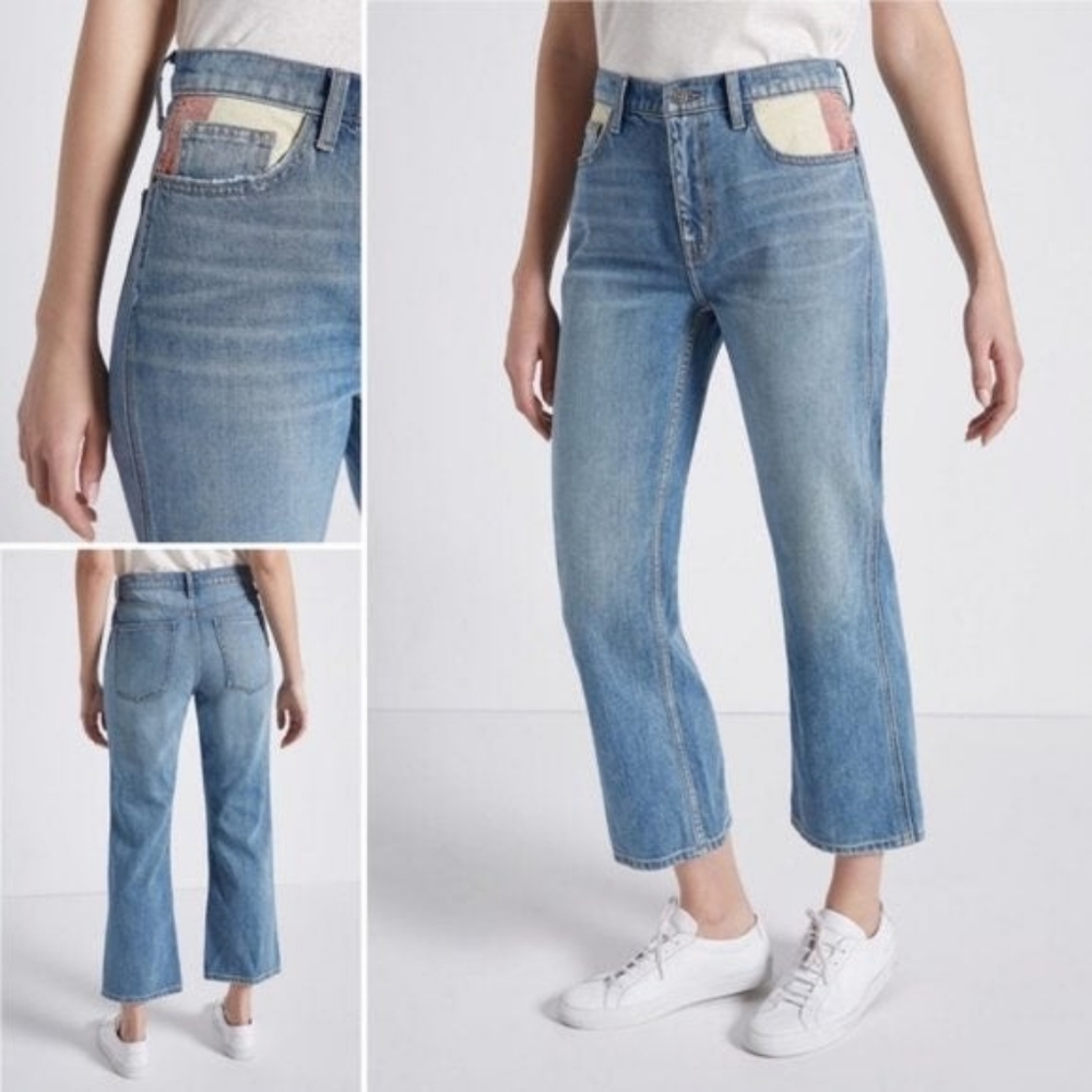 NWOT Current/Elliot Vanessa 5 pocket crop jean
